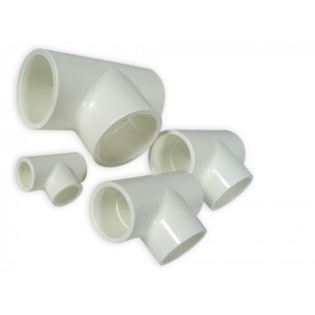 PVC T-piece white diameter Ø 40mm ( will only suit metric plumbing )