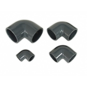      PVC 90° elbow grey diameter Ø 20 mm (941-20 ) ( will only suit metric plumbing )