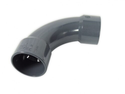 pvc 90° arch Ø 50mm grey